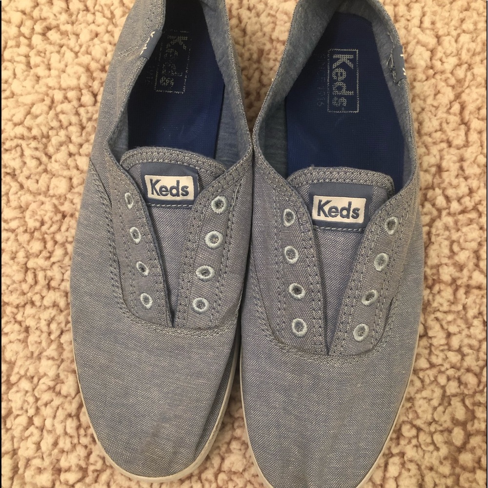 Blue Slide on Keds